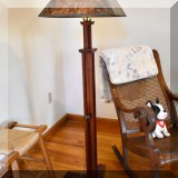 DL26. Floor lamp with antique photographs shade. 